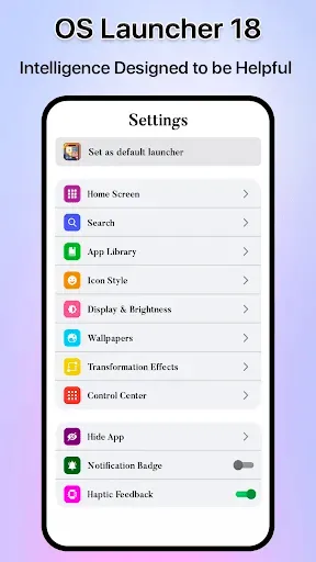 Скриншот 5 — OS Launcher 18 - iLauncher OS