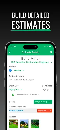 Скриншот 5 — Lawn Buddy Management Software
