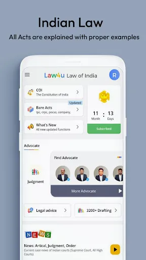 Скриншот 2 — Law4u - Law of India & Acts