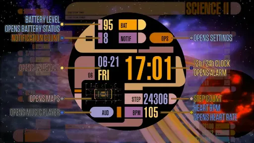 Скриншот 2 — TREK: 24th Century Watch v2