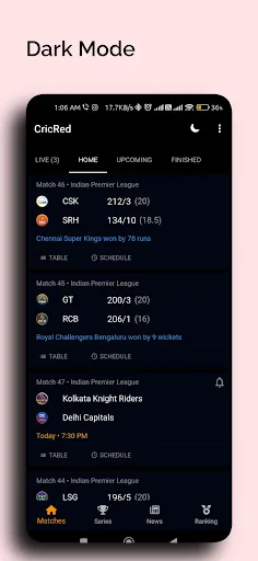 Скриншот 3 — CricRed - Live Cricket Score