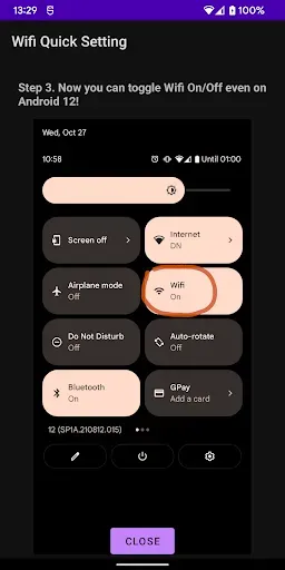 Скриншот 5 — Wifi Quick Setting: Android 12