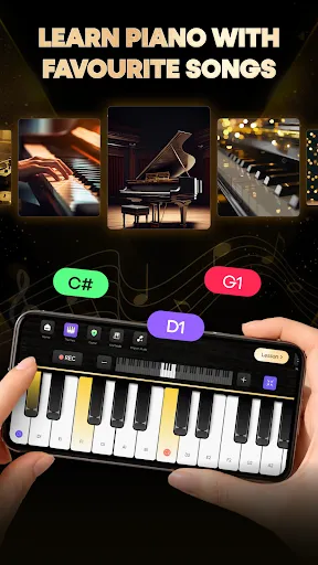Скриншот 1 — Piano Keyboard: Play & Learn