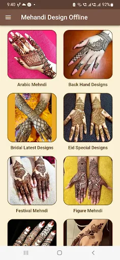 Скриншот 1 — Mehandi Design Offline