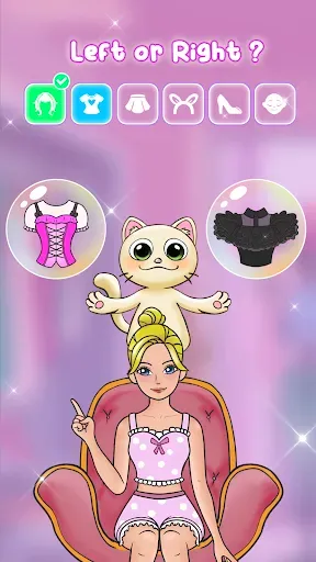 Скриншот 1 — Left Or Right: Dress Up Diary