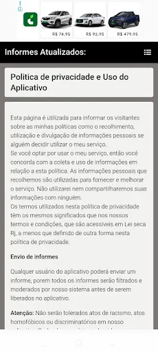 Скриншот 2 — Lei Seca Rj - Resumo Lei Seca