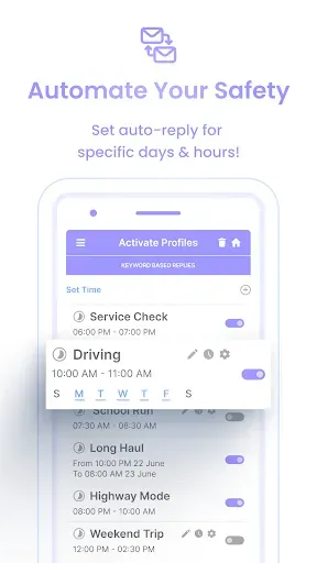 Скриншот 3 — Safe Driving -Calls, SMS Reply