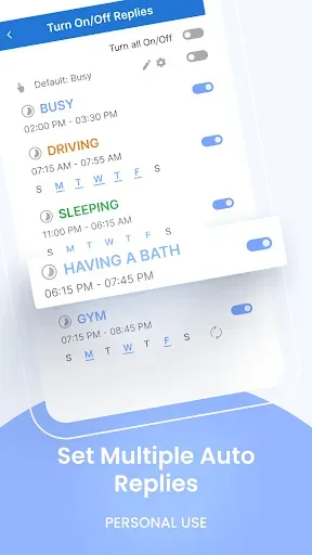 Скриншот 4 — СМС Автоответчик / Авто ответ