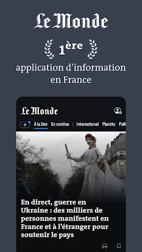 Скриншот 1 — Le Monde, Actualités en direct