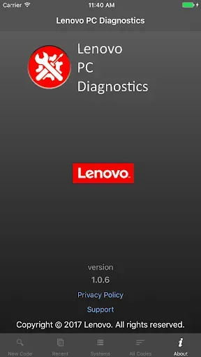 Скриншот 2 — Lenovo PC Diagnostics 2.0