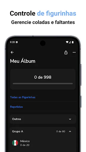 Скриншот 2 — Figurinhas - Álbum da Copa