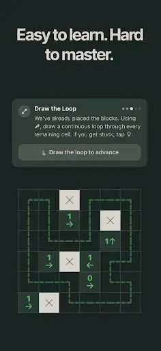 Скриншот 6 — loopr: Yajilin Logic Puzzles