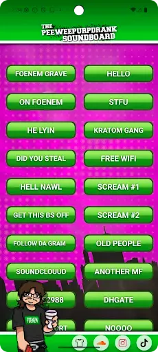 Скриншот 1 — PeeWee Purpdrank's Soundboard