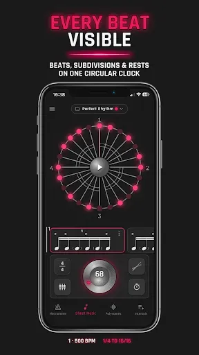 Скриншот 3 — Metronome Lab: Счетчик BPM
