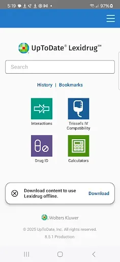Скриншот 2 — Uptodate Lexidrug