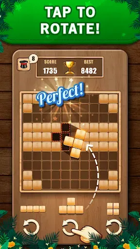 Скриншот 2 — Wooden 100 Block Puzzle Game