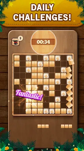 Скриншот 3 — Wooden 100 Block Puzzle Game