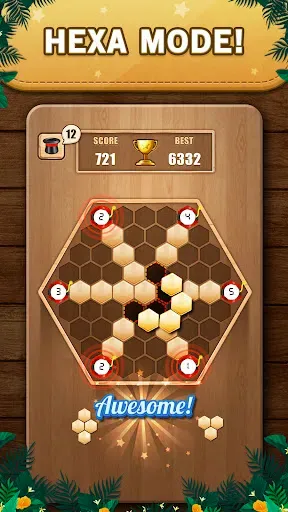 Скриншот 7 — Wooden 100 Block Puzzle Game