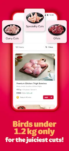 Скриншот 2 — Licious: Chicken, Meat & More