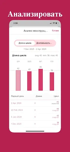 Скриншот 5 — Life: Менструальный календарь