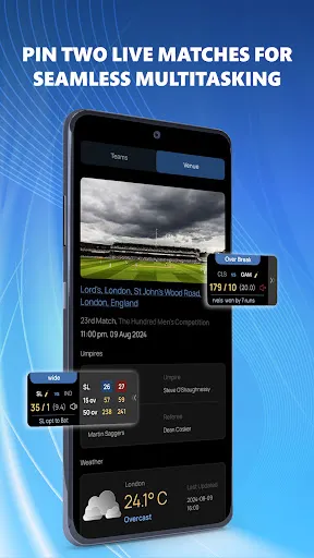 Скриншот 2 — CricRadio - Live Cricket Score