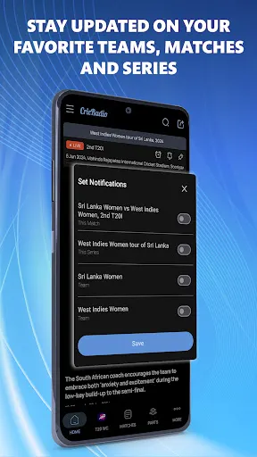 Скриншот 7 — CricRadio - Live Cricket Score