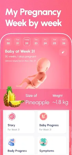 Скриншот 2 — My Pregnancy Tracker - Lifeing