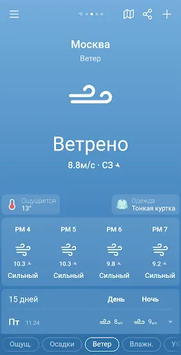 Скриншот 5 — Погода и Прогноз - Weather Sky