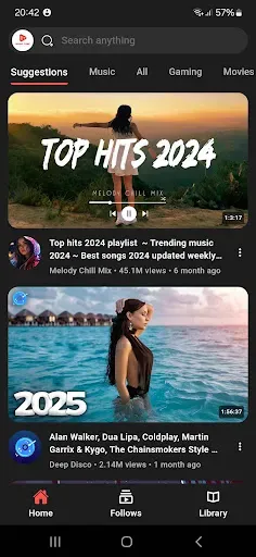 Скриншот 1 — Play Tube & Music Tube