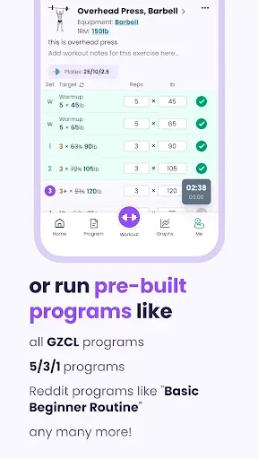 Скриншот 3 — Liftosaur: Scriptable Workouts