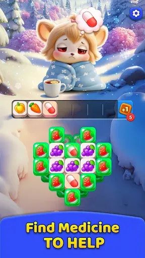 Скриншот 2 — Tile Foodies: Match & Collect