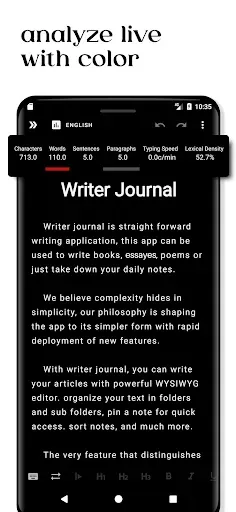 Скриншот 5 — Writer Journal - Text,Note