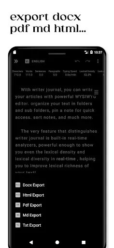 Скриншот 6 — Writer Journal - Text,Note