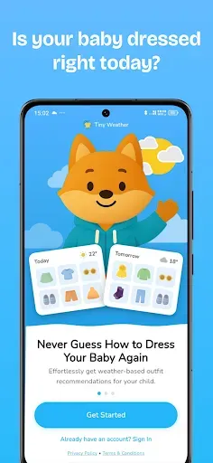 Скриншот 1 — Tiny Weather: Baby Outfit