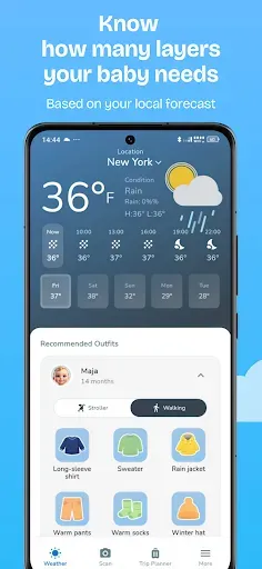 Скриншот 2 — Tiny Weather: Baby Outfit