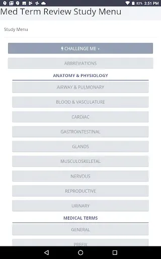 Скриншот 3 — Medical Terminology Review
