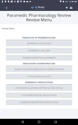 Скриншот 3 — Paramedic Pharmacology Review