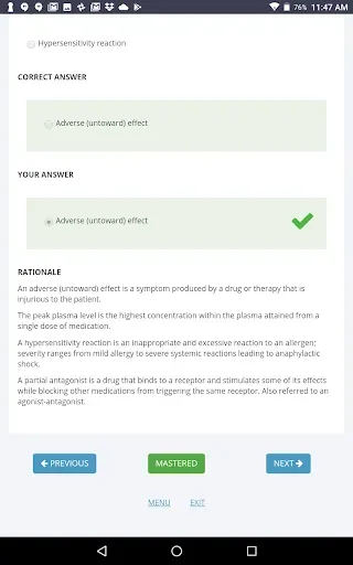 Скриншот 5 — Paramedic Pharmacology Review