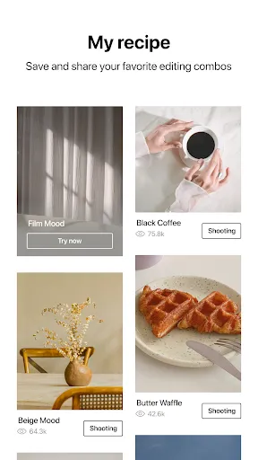 Скриншот 3 — Foodie - Filter & Film Camera