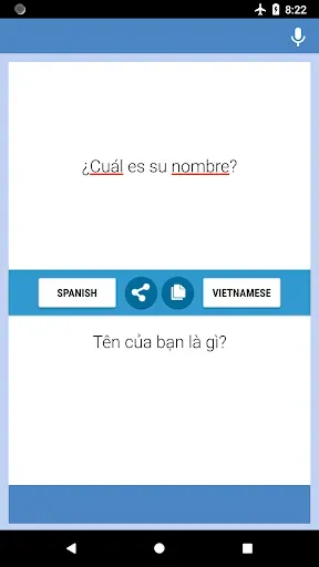 Скриншот 1 — Trình Dịch Từ Tiếng Tây Ban Nh