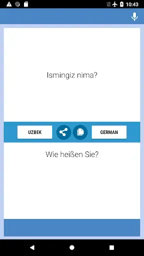 Скриншот 1 — Usbekisch-Deutscher Übersetzer