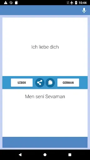 Скриншот 2 — Usbekisch-Deutscher Übersetzer