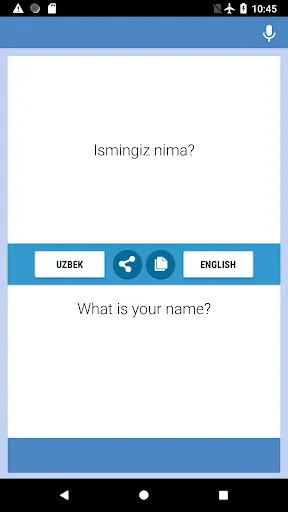 Скриншот 1 — Uzbek-English Translator
