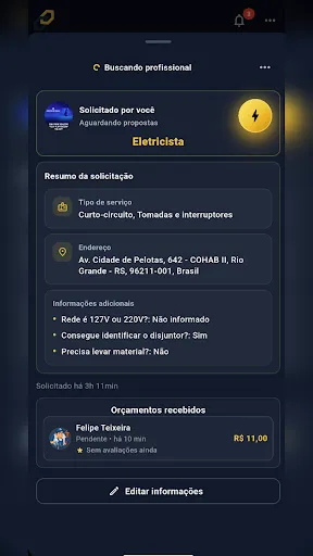 Скриншот 3 — Linka: Serviços Profissionais