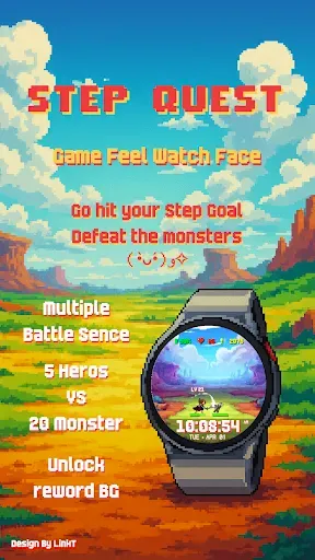 Скриншот 1 — Step Quest Watch Face