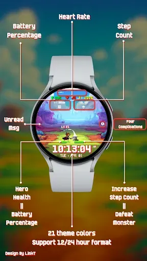 Скриншот 3 — Step Quest Watch Face