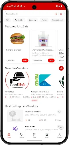 Скриншот 3 — LinxEat - Order Food & More