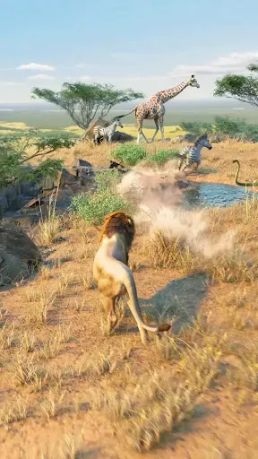 Скриншот 1 — Lion Survival - Wild Beast Sim