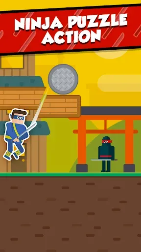 Скриншот 1 — Mr Ninja - Slicey Puzzles