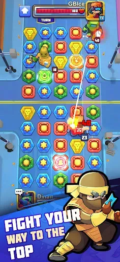 Скриншот 2 — Puzzle Wars:Heroes - Match RPG